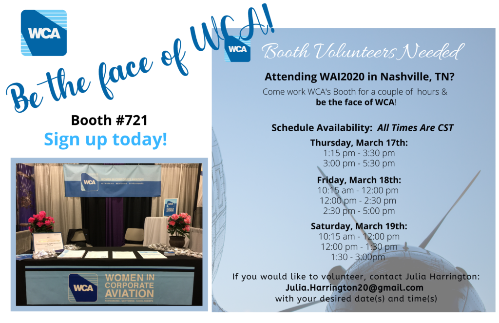 Booth Volunteers Needed @ WAI2022