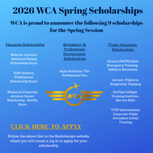 WCA 2026 Spring Scholarships Must be a Member to Apply